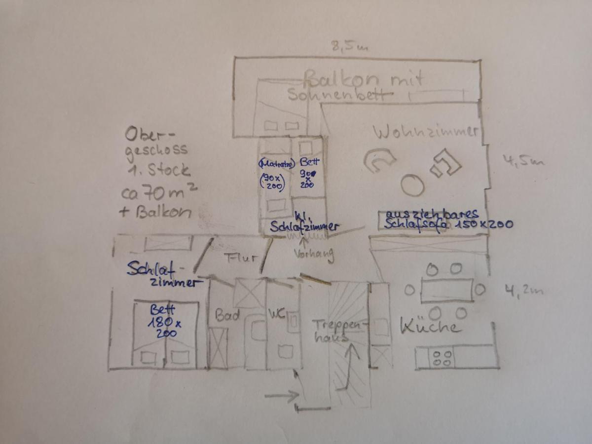 Im Haus Lotus Mit Grossem Balkon Und Garten Apartment Bad Urach